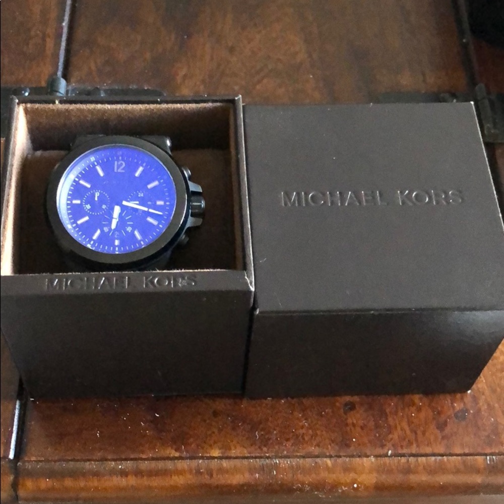 Michael Kors Watch chronograph silicon black